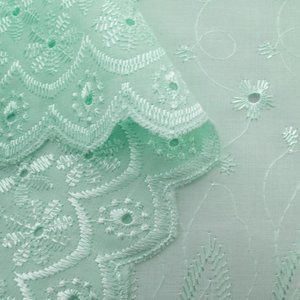 Double Scalloped Edge Eyelet Lace 5 Yrd All colors